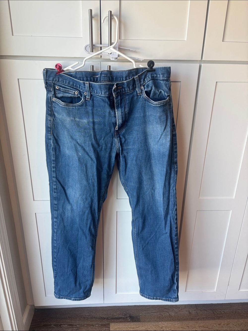 Old Navy Men's Dark Blue Relaxed-Fit Jeans (38x32)